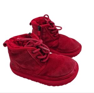 UGG Kids Neumel II Suede Water-Resistant Booties Toddler Size 12